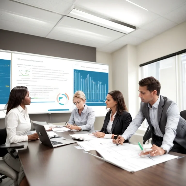 WealthAPlanのオフィス風景と受講者の学習風景